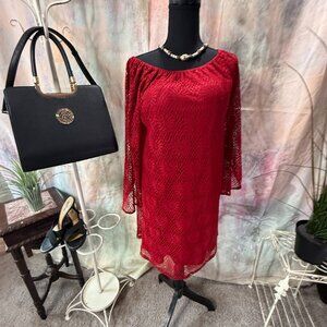 📌Reckless Angel Carmen Style Lace  Dress with Enchanting 3/4 Sleeves
